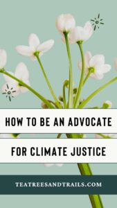 advocate for climate justice